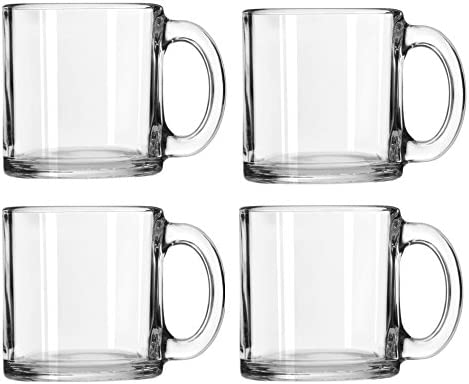 Image of Crystal Coffee Mug Warm Beverage Mugs Set of 4 (13 oz)