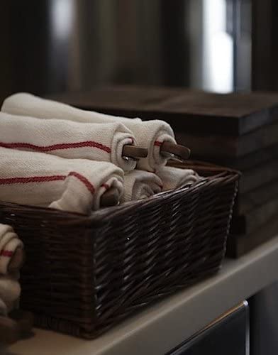 Ikea Dish Towel 101.009.09, Pack of 20, White, Red