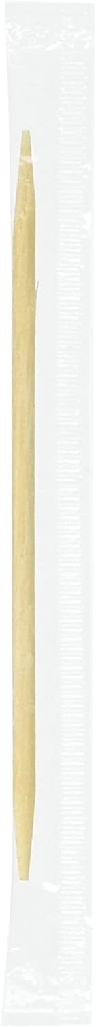 Royal Plain Toothpicks Individually Cello Wrapped, 1000 Count