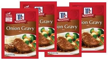 McCormick Onion Gravy Mix (.87 oz Packets) 4 Pack