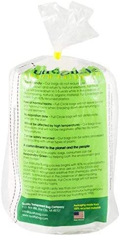 Full Circle - Recycling Tall Kitchen Trash Bags, 13 Gallon (70 Count) - Made in USA