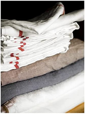 Ikea Dish Towel 101.009.09, Pack of 20, White, Red