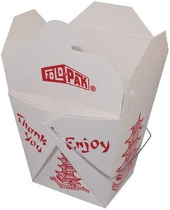 Chinese Take Out Boxes PAGODA 8 oz/Half Pint Party Favor and Food Pail