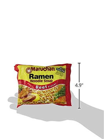 Image of Maruchan Ramen Noodle Soup 12-3 oz. Packs Chicken Beef or Shrimp Flavors