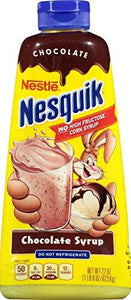 Nesquik Chocolate and Strawberry Syrup, 22oz (Pack of 2 bottles)