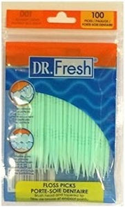 10 pk (100 ct each) Soft Bristle Dental Floss Picks, Interdental Brush, Toothpicks, Flexible Deep Clean