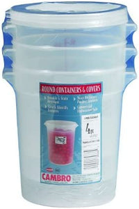 Cambro Round Food Storage Container Sets