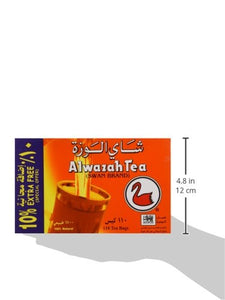 Alwazah Tea, 100% Pure Ceylon, 110-bags Pack of 2- Total of 220 Tea Bags