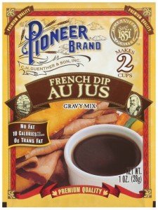 Pioneer Brand Gravy Mix, French Au Jus 1 Oz (Pack of 6)