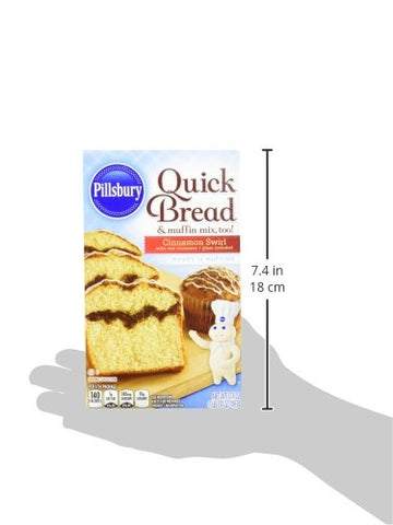Image of Pillsbury Chocolate Chip Swirl Quick Bread, 17.4-Ounce Boxes (Pack of 12)