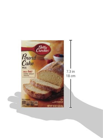 Image of Betty Crocker, Pound Cake Mix, 16-Ounce Box (Pack of 4)