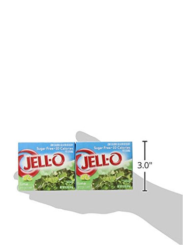 Image of Jell-O Lime Sugar-Free Gelatin Mix (0.3 oz Boxes, Pack of 6)