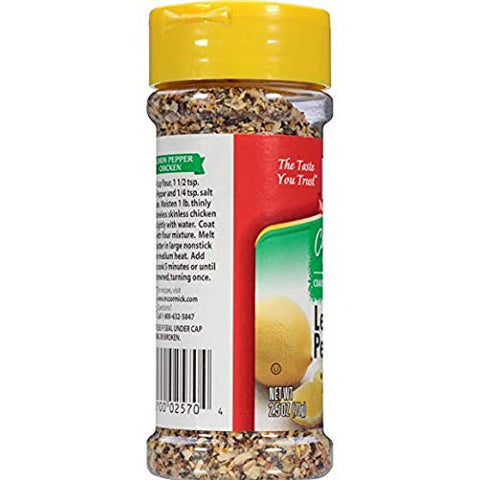 Image of McCormick California Style LEMON PEPPER with Garlic and Onion 2.5oz (Quantity of 2)