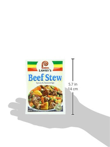 Image of Lawry's Beef Stew Spices & Seasonings Mix, 1.5 oz (Pack of 12)