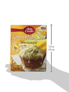 Betty Crocker Lemon Poppy Seed Muffin & Quick Bread Mix 14.5 Oz (Pack of 2)