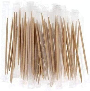 Royal Plain Toothpicks Individually Cello Wrapped, 1000 Count