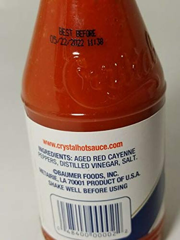 Image of Crystal Hot Sauce Louisiana's Pure Hot Sauce 6 oz (Pack of 3)