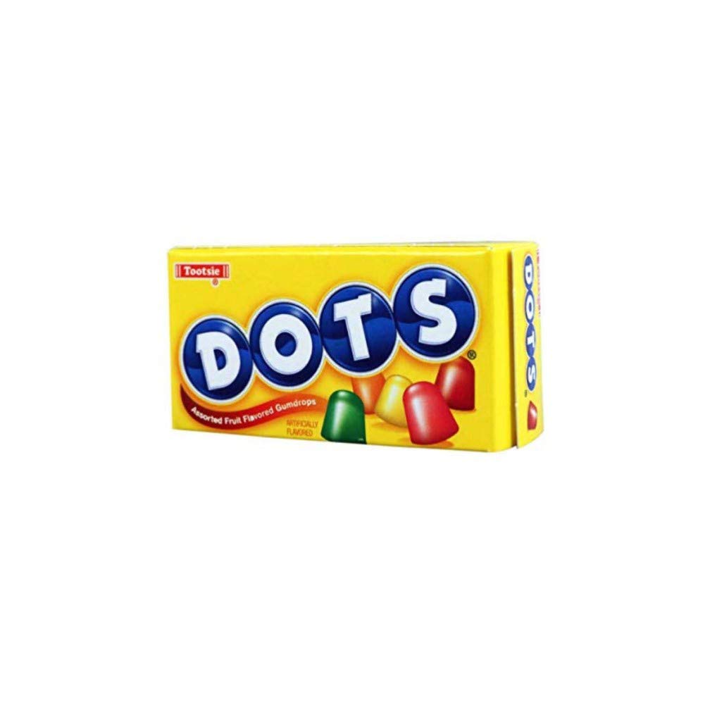 Dots Assorted Fruit Flavored Gumdrops - 6.5 oz. Theater Box (Pack of 4)