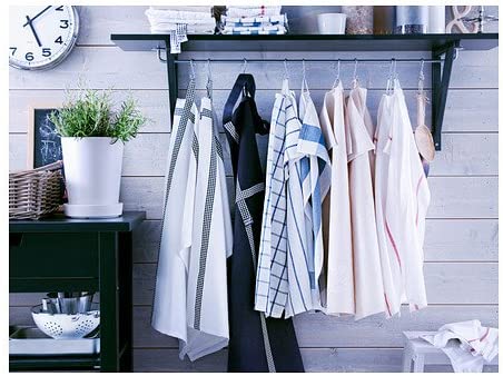 Ikea Dish Towel 101.009.09, Pack of 20, White, Red