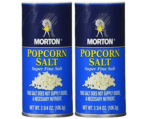 Image of Morton popcorn salt 3.75-oz, Pack of 2