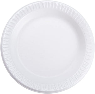 Dart 6PWC 6" Foam Plate, White Color, Concorde Non-Laminated Foam Dinnerware