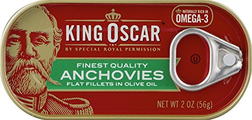 King Oscar Anchovies (Flat) 2 Oz can