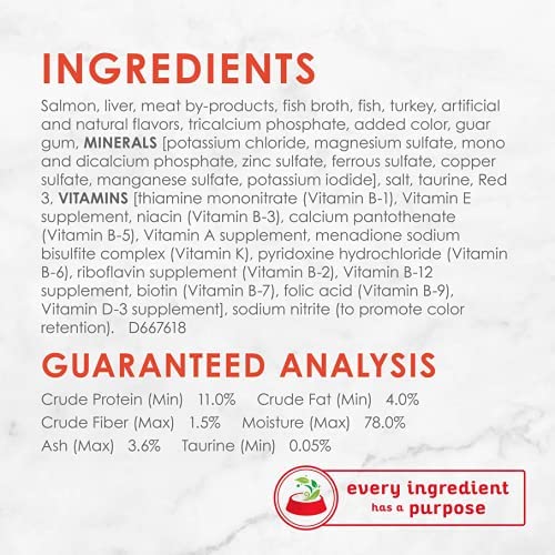 Fancy Feast Classic Savory Salmon Feast Cat Food 3 oz, 12 Cans