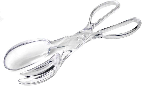 Image of Chef Craft Premium Clear Salad Tongs Heavy Duty Design, 11.25-Inches Long (3-Pack)