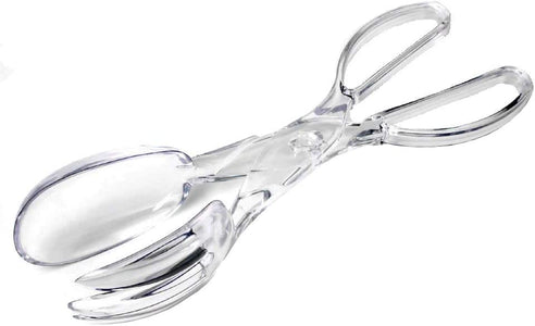 Chef Craft Premium Clear Salad Tongs Heavy Duty Design, 11.25-Inches Long (3-Pack)