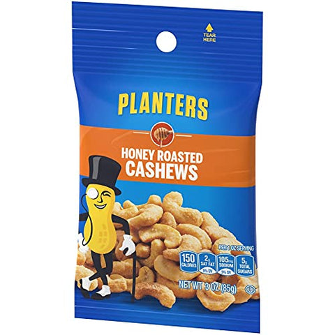 Image of Planters Cashews, Honey Roasted, 3-Ounce Bags (Pack - 3)