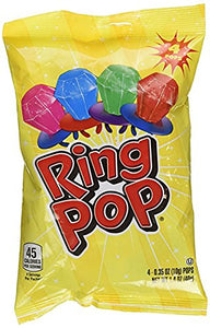 Ring Pop Bag 4-0.35 OZ (10g), Net Wt 1.4 OZ (40g)