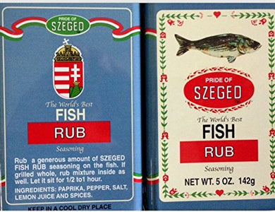 Szeged Seasoning/Rub 5 Oz Bundle of 4 Flavors: Chicken, Fish, Steak and Rib
