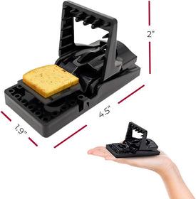 PIC Simple Set Mouse Trap (8-Pack), Reusable Plastic Mouse Traps, Effective Small Mouse Traps, Pesticide-free Mouse Snap Trap, Easy-to-Use Small Mice Traps, Effective House Mice Traps Indoor & Outdoor