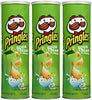 Pringles Sour Cream & Onion Potato Crisps Chips 5.5 oz. (Pack of 3 Cans)
