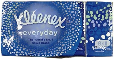 Image of Kleenex Everyday 9 x Pocket Tissues Packs - 8 Packs Included