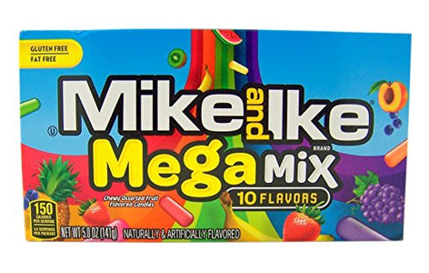 Mike and Ike Mega Mix Chewy Fruit Flavored Candies, 5 oz