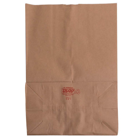 Duro Heavy Duty Kraft Brown Paper Barrel Sack Bag, 57 Lbs Basis Weight, 12 x 7 x 17, 50 Ct/Pack, 200 Pack
