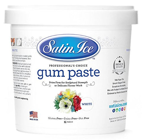 Image of Satin Ice White Gum Paste, Vanilla, 2 Pound