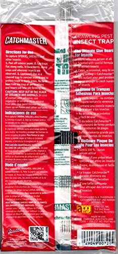 Catchmaster 724 Spider and Insect Glue Trap - 4 Professional Strength Traps per Package