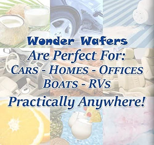 Wonder Wafers Air Fresheners 100ct. Individually Wrapped, New Leather Fragrance