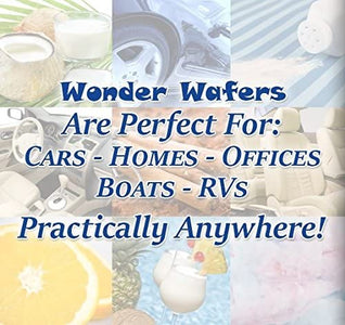 Wonder Wafers Air Fresheners 50ct. Individually Wrapped, New Leather Fragrance