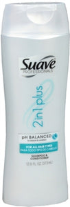Suave Professionals Shampoo & Conditioner, 2 in 1 Plus 12.6 oz (Pack of 2)