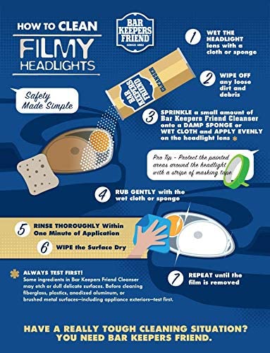 Bar Keepers Friend Powder Cleanser (12 oz) -Multipurpose Cleaner & Stain Remover - Bathroom, Kitchen & Outdoor Use - for Stainless Steel,Copper,Brass,Ceramic,Porcelain,Bronze,Aluminum Cookware