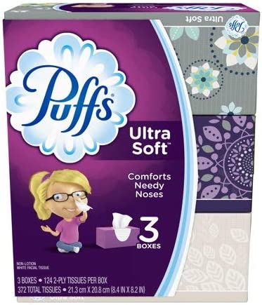Image of Puffs Ultra Soft Facial Tissues-124 ct, 3pk (Packaging may vary)