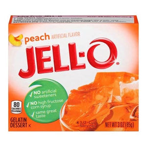 Jell-o, Gelatin Dessert, Peach (Pack of 2)