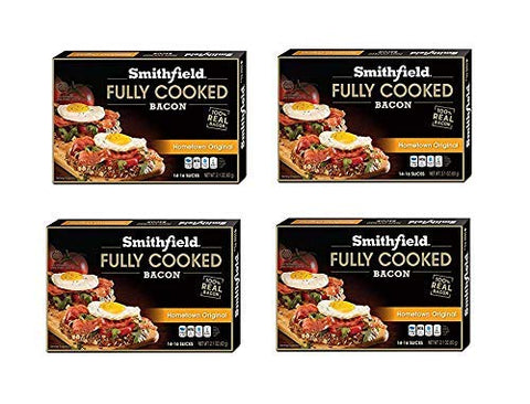 Image of Smithfield Bacon, Fully Cooked, Ready-to-Eat 12 Slices(4 Pack)