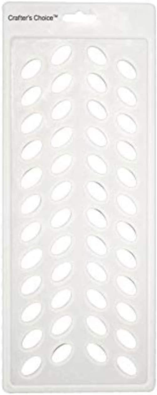 Crafter's Choice - Lip Balm Tube Filling Tray - Silicone Tray for Filling Lip Balm Tubes and Cosmetic Products - OVAL - 3002