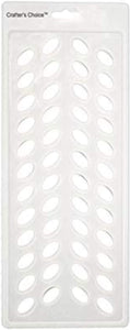 Crafter's Choice - Lip Balm Tube Filling Tray - Silicone Tray for Filling Lip Balm Tubes and Cosmetic Products - OVAL - 3002