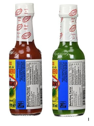 Image of El Yucateco Habanero Sauce Green & Red Twin Pack 4 oz