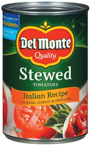 Del Monte Stewed Tomatoes Italian Recipe, 14.5-Ounce (Pack of 8)